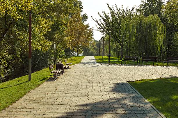 istock City park landscape in autumn 612225184