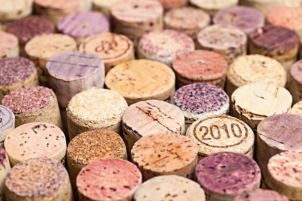 Wine corks' tops wine corks' tops uncork wine stock pictures, royalty-free photos & images