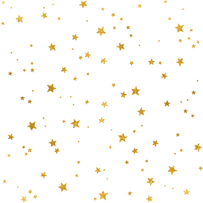 Seamless pattern with gold foil stars for Christmas (or other occasions)
