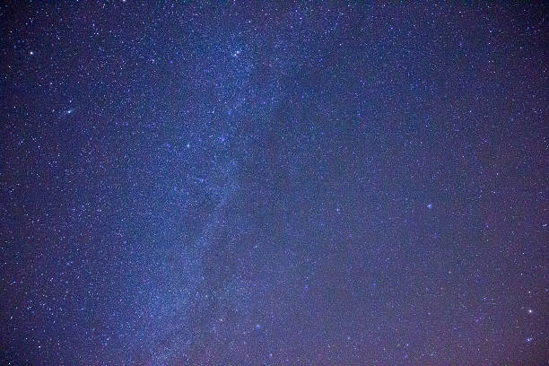istock The starry sky and the mist over the land 612227606