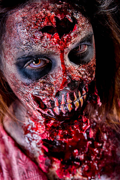 istock Zombie girl closeup 612229660