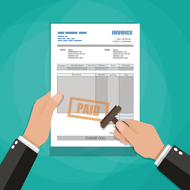 Invoice Paid Clipart Stamp