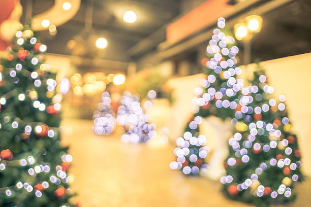 istock Blurred background,Group of christmas tree decoration with bokeh 612230574