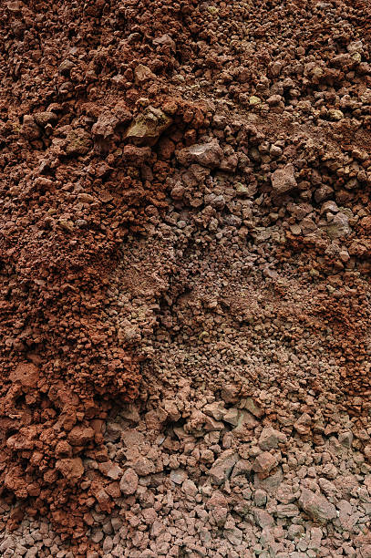 istock Cliff texture from Red Beach of Santorini 612233980