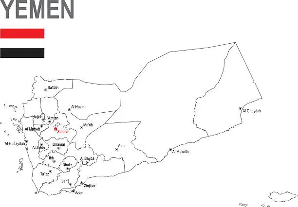 Vector illustration of Yemen