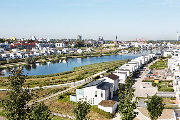 City of Ulm with riverside district