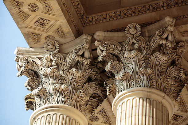 istock columns at the front of the pantheon in Paris 612237488