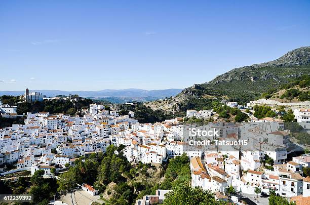 Casares White Town Of Andalusia Stock Photo - Download Image Now - Casares, Vejer De La Frontera, Village