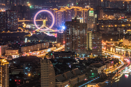 China Tianjin City Lights