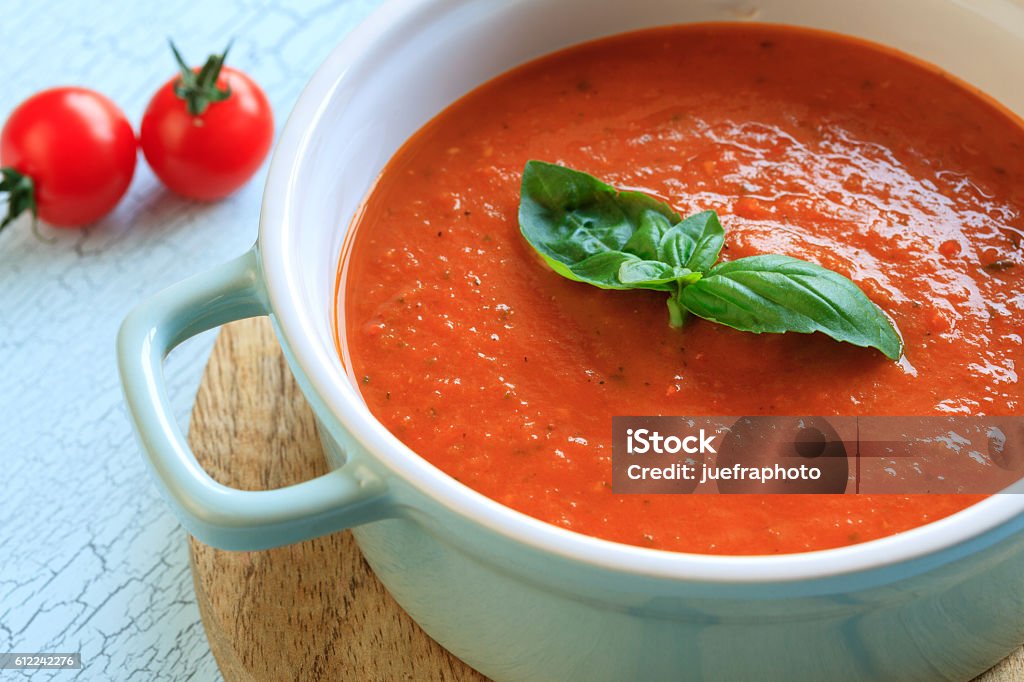 fresh tomato soup Tomato Soup Stock Photo