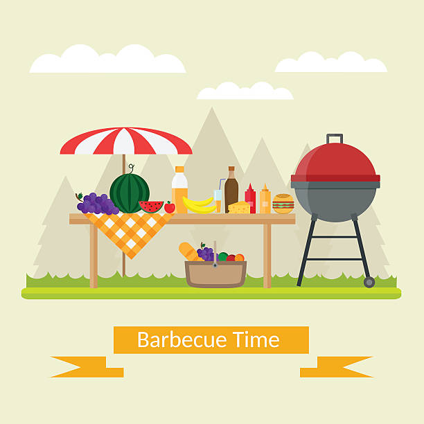 Spring Bbq Poster 380+ Spring Grill Background Stock Illustrations, Royalty-Free Vector ...