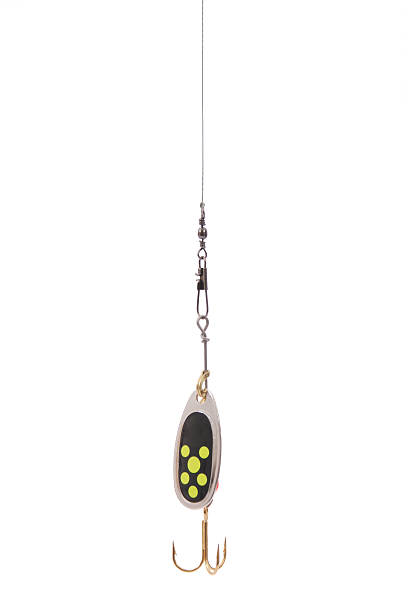 istock Black fishing spoon 612246650