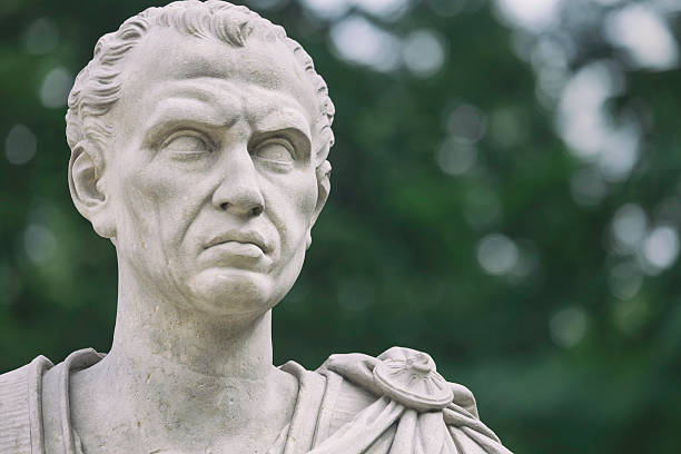 Statue of Julius Caesar stock photo