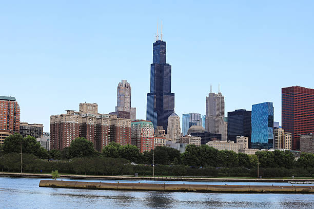 istock View of Chicago skyline on a sunny day 612256152