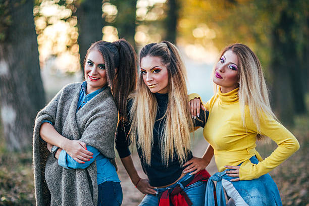 istock Pretty women in park 612258714