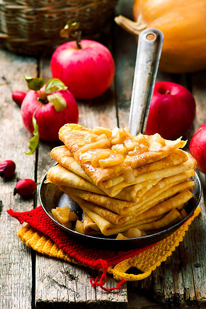 istock pumpkin crepes with cinnamon apples 612258848