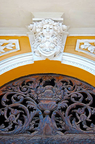 istock Angel statue on a door 612258948