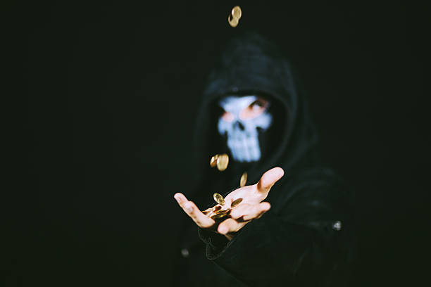 istock Deadly demon offering pocket money 612262912
