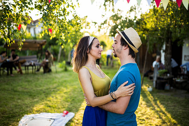 istock Couple  on a party 612263818
