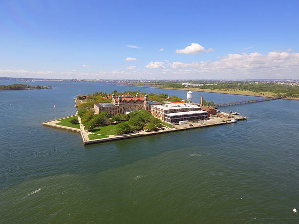 istock Aerial photo Ellis Island 612264874
