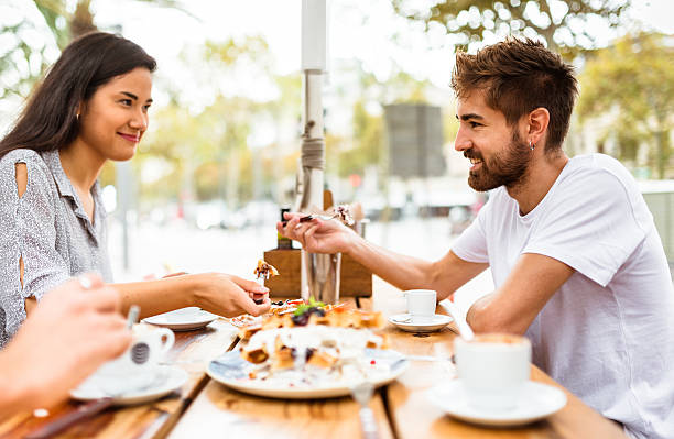 istock friends doing breakfast at the cafe 612265426