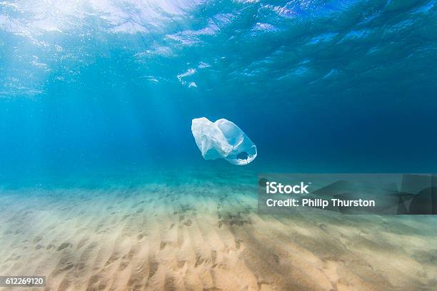 Photo libre de droit de Pollution Des Sacs En Plastique Dans Locéan banque d'images et plus d'images libres de droit de Mer - Mer, En plastique, Sac en plastique