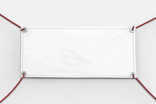 Photo of blank banner