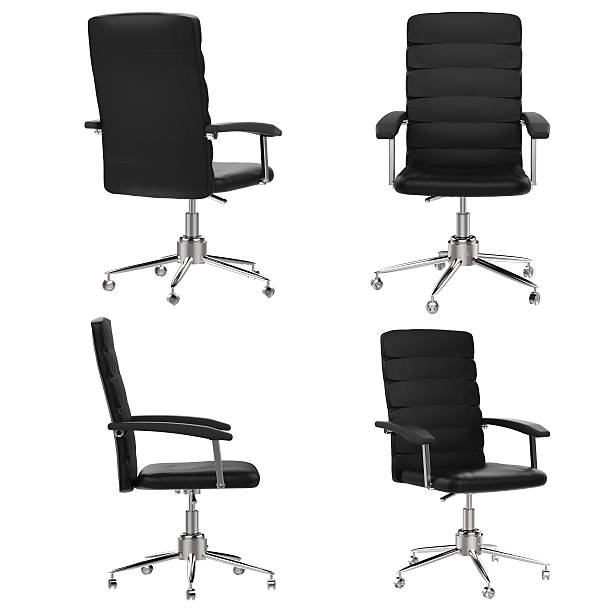 czarny fotel biurowy - office chair zdjęcia i obrazy z banku zdjęć