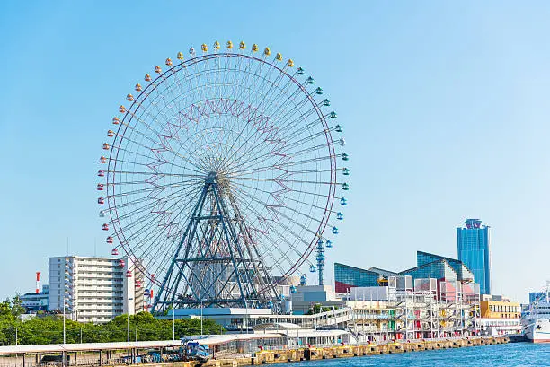Photo of Tempozan Ferris wheel and Osaka Aquarium Kaiyukan