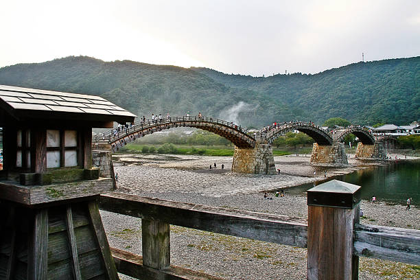 istock Kintai Bridge (Kintai-kyo) in Iwakuni, Yamaguchi Prefecture, Japan 612372354