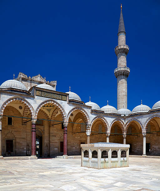 istock The inner courtyard of Suleymaniye Mosque, Istanbul 612380892