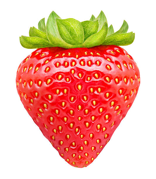 istock ripe strawberry isolated on white background 612382092