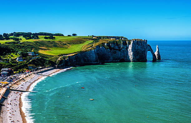 istock Alabaster Coast in Normandy landscape 612382792