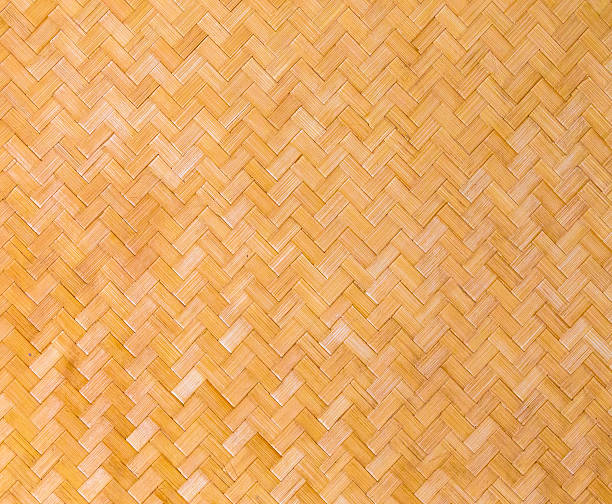 istock Close up wooden wicker texture background 612383024