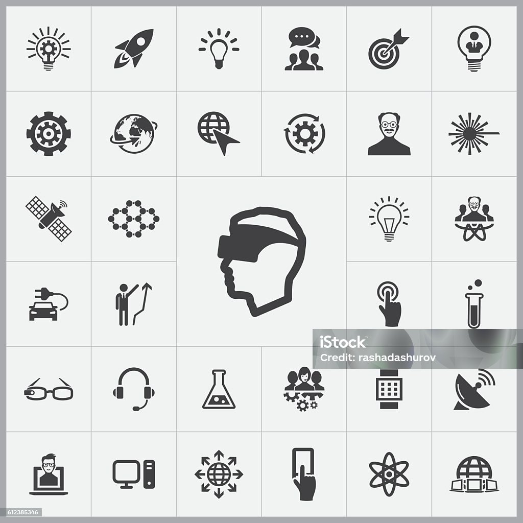innovation icons universal set innovation icons universal set for web and mobile Science stock vector