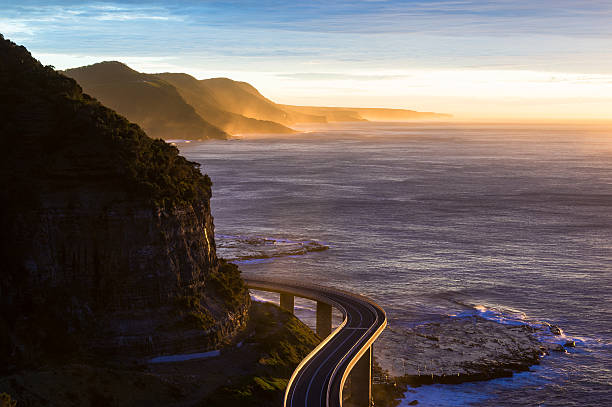 istock Sea Cliff Bridge on sunrise 612385466