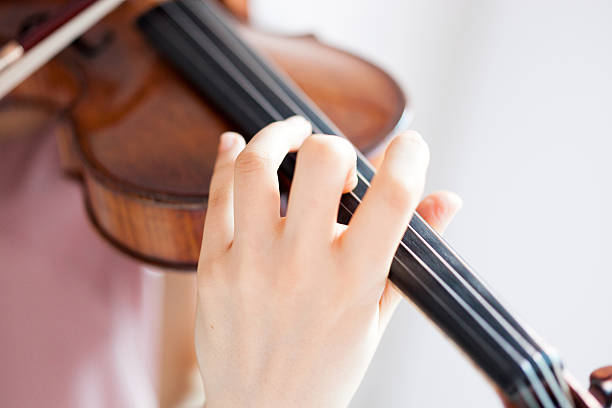 istock Japanese woman playing a violin 612392760
