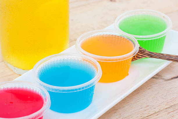 istock Colorful jelly is made from fruit juice. 612393922