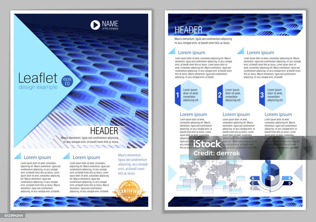 Example For Leaflet Leaflet Design Example Stock Illustration - Download Image Now ...