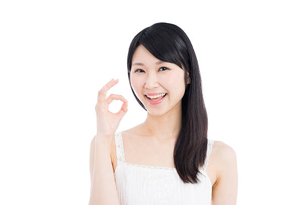 istock Woman making ok sign 612394348