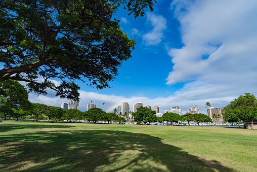 Ala Moana Beach Park in Honolulu Hawaii
