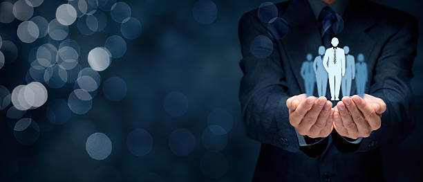 Influencer and opinion leader Influencer (opinion leader, team leader, CEO, market leader) and another business leading concepts, wide banner composition with bokeh in background. multi level marketing stock pictures, royalty-free photos & images