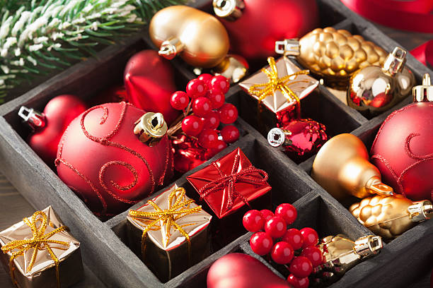 istock christmas gift and decoration in wooden box 612396902