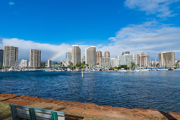 Waikiki Beach in Honolulu, Hawaii