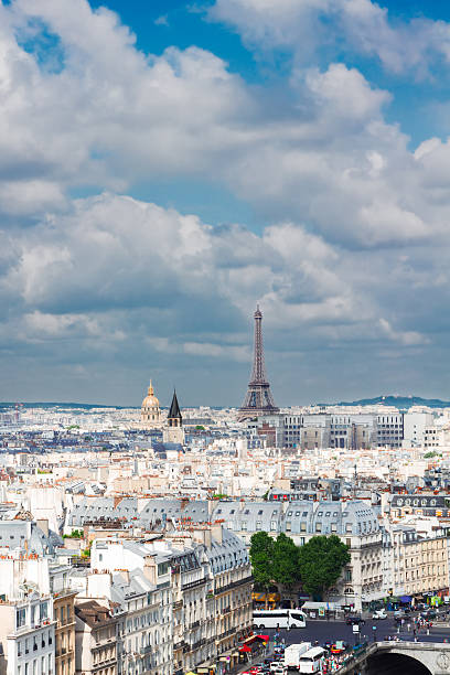 istock skyline of Paris with eiffel tower 612402646
