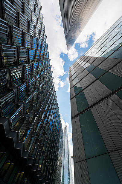 istock Low Angle View Of Corporate Office Buildings 612404010