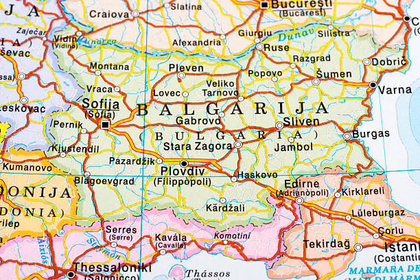 Map of Bulgaria 