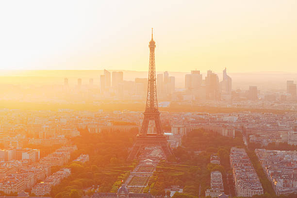 istock Eiffel Tower and Paris cityscape 612404588