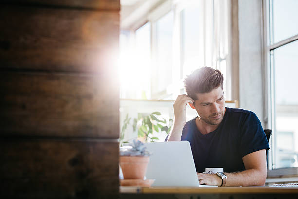 istock Businessman with problems and stress in the office 612407590