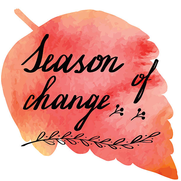 istock Autumn watercolor banner with hand lettering 612412812